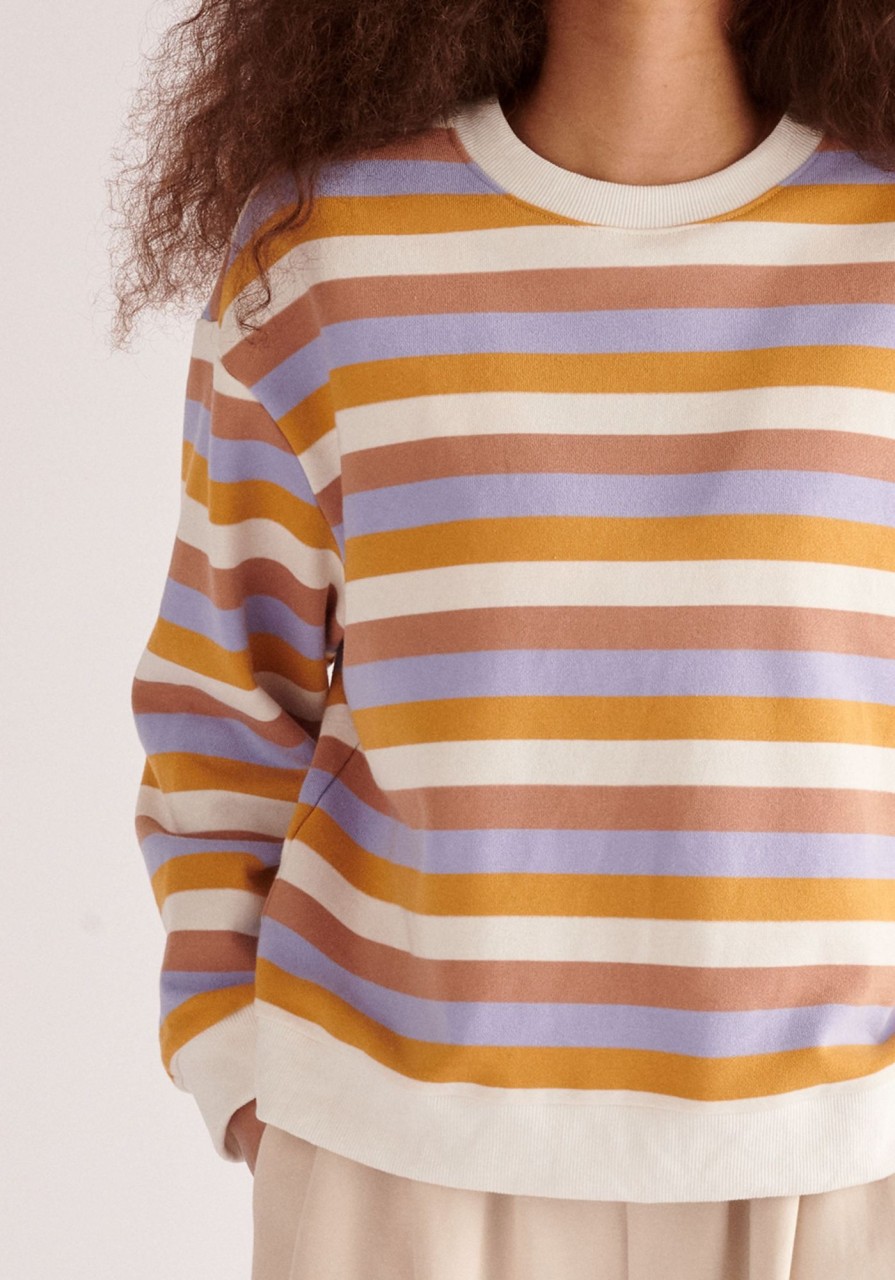 Clothing Paisie | Rainbow Stripe Sweatshirt