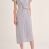 Clothing Paisie | Cotton Twist Dress