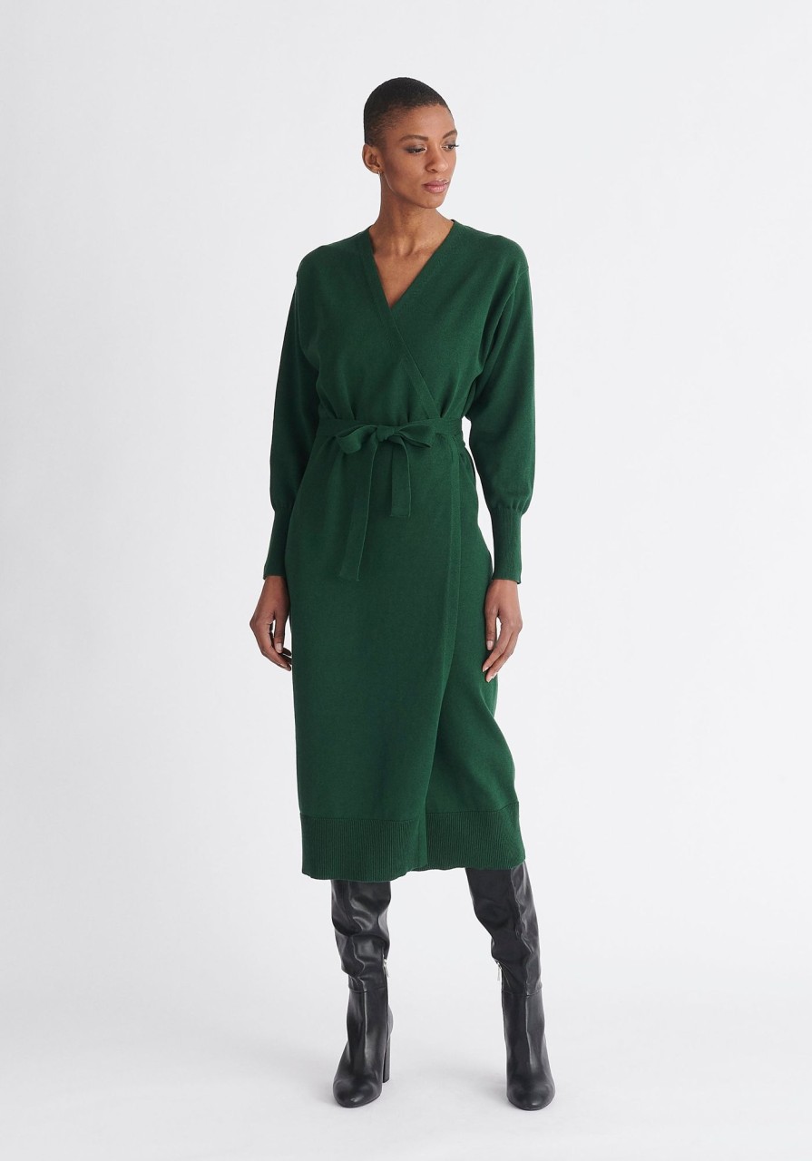 Clothing Paisie | Knitted Wrap Dress