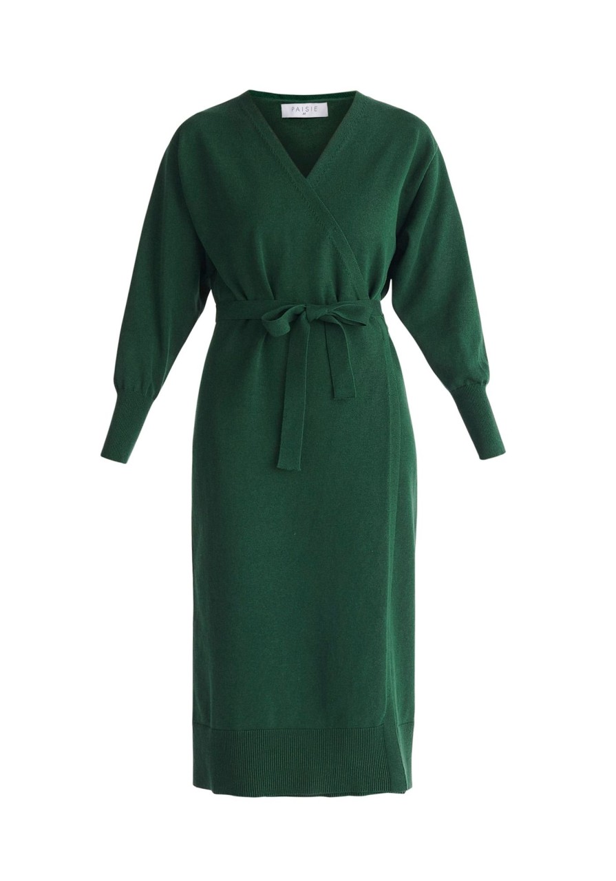 Clothing Paisie | Knitted Wrap Dress