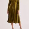 Clothing Paisie | Velvet Tie-Neck Dress