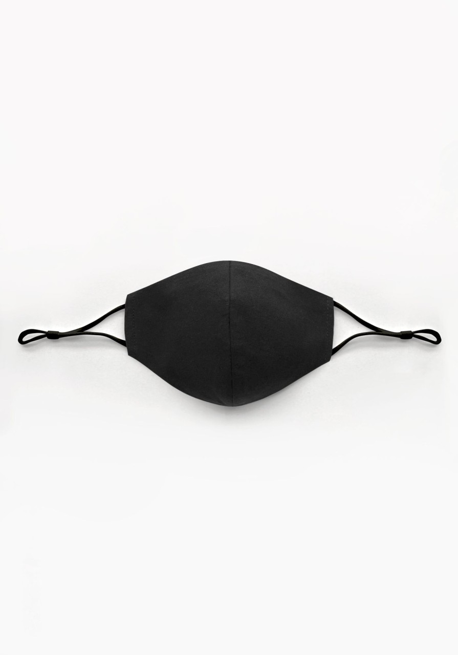 Accessories Paisie | Paisie Large Adjustable Face Mask In Black