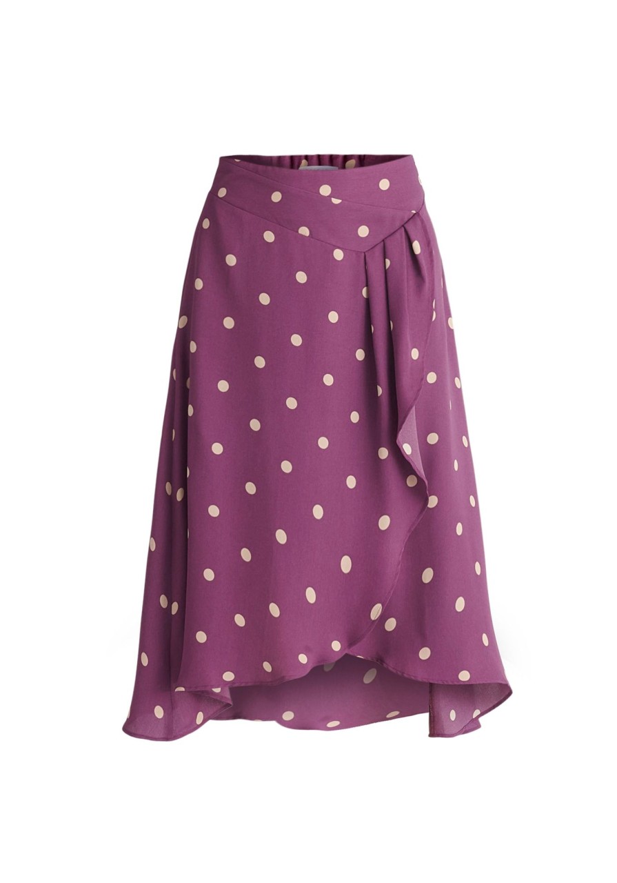 Clothing Paisie | Asymmetric Polka Dot Skirt