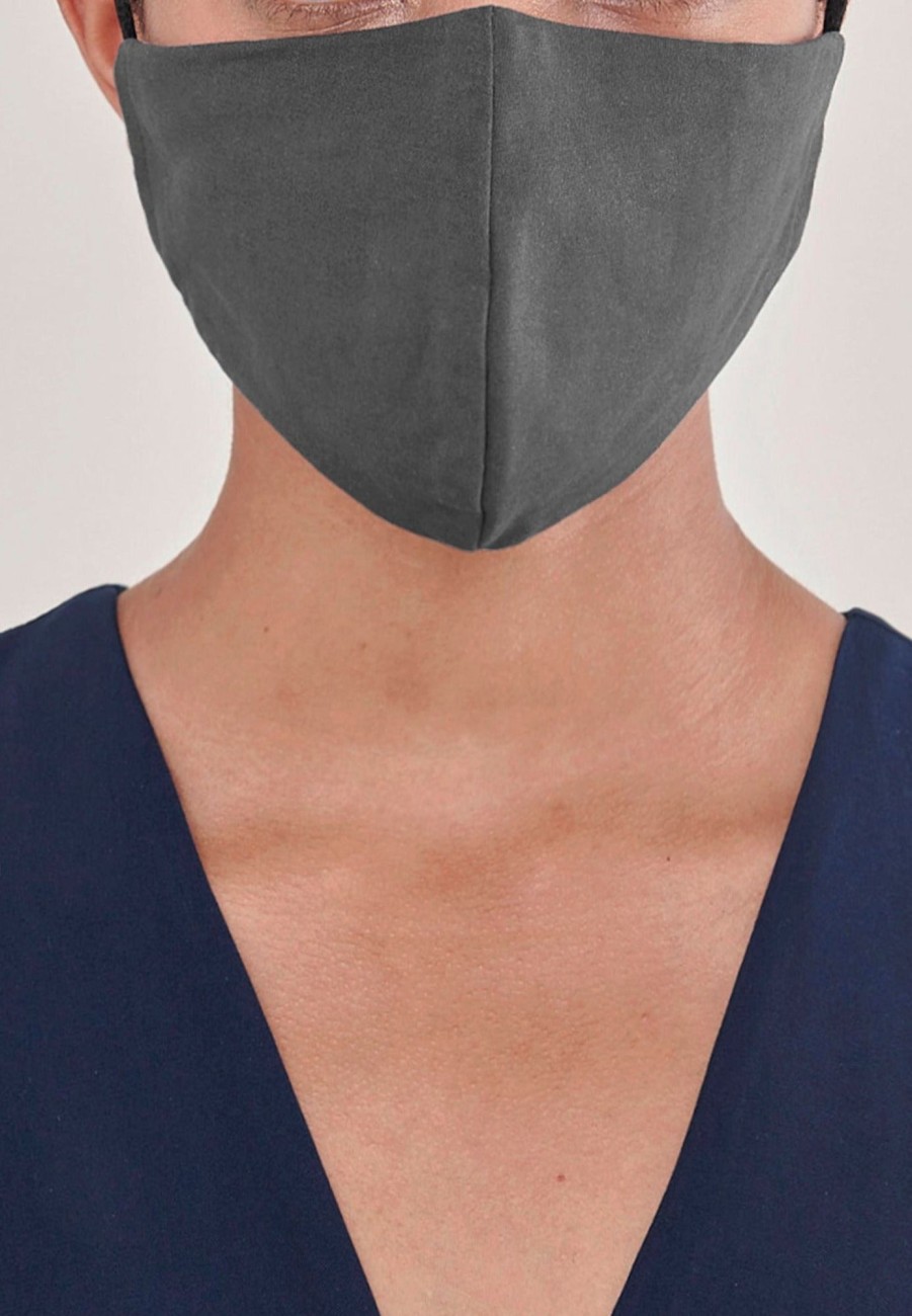 Accessories Paisie | Paisie Large Adjustable Face Mask In Charcoal