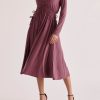 Clothing Paisie | Ruched Waist Modal Dress