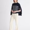 Clothing Paisie | Striped Button Jumper