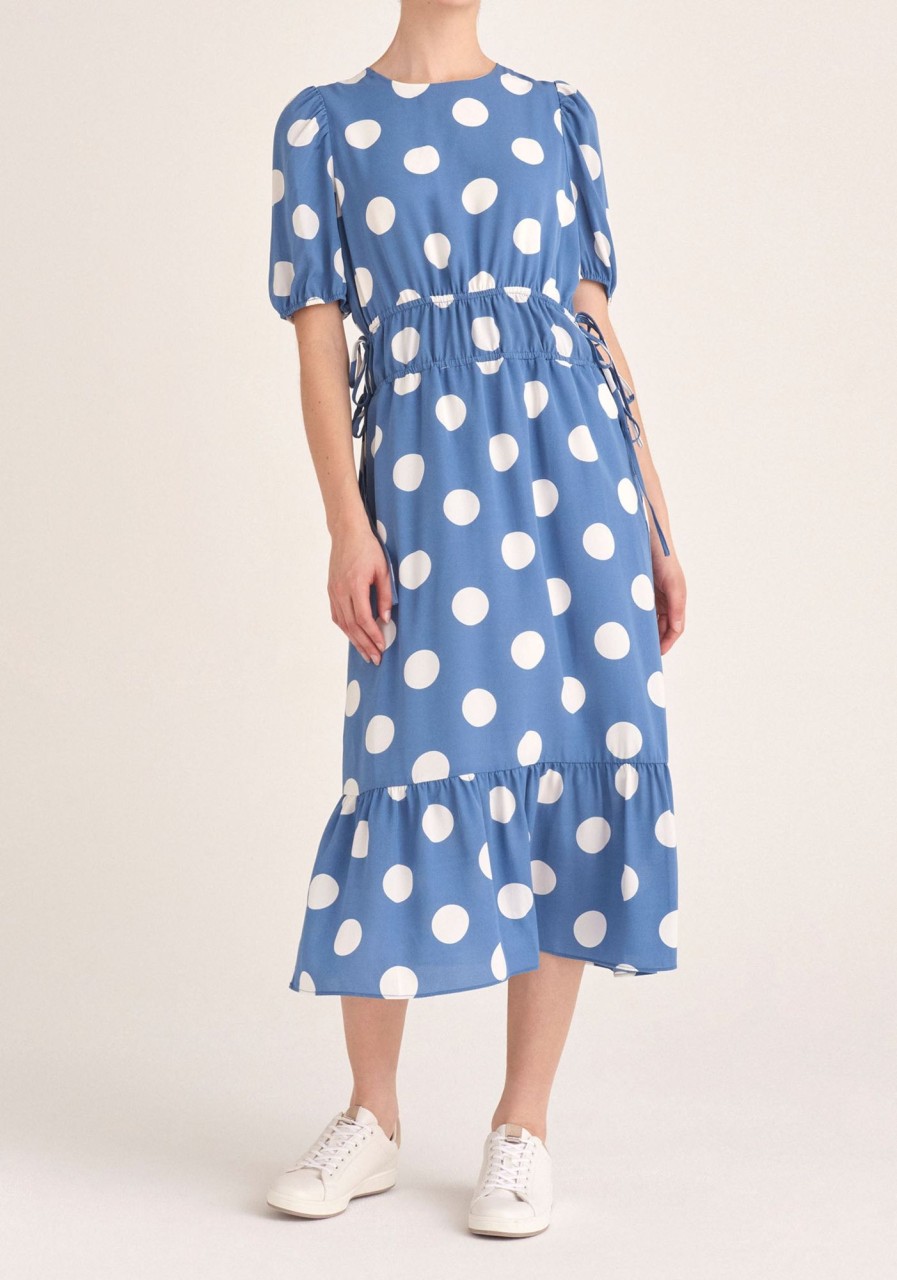 Clothing Paisie | Midi Dress With Drawstrings