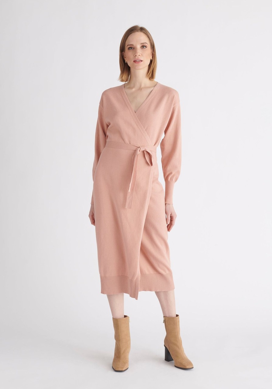 Clothing Paisie | Knitted Wrap Dress