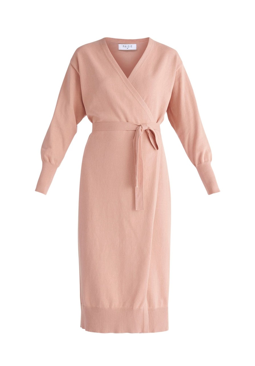 Clothing Paisie | Knitted Wrap Dress