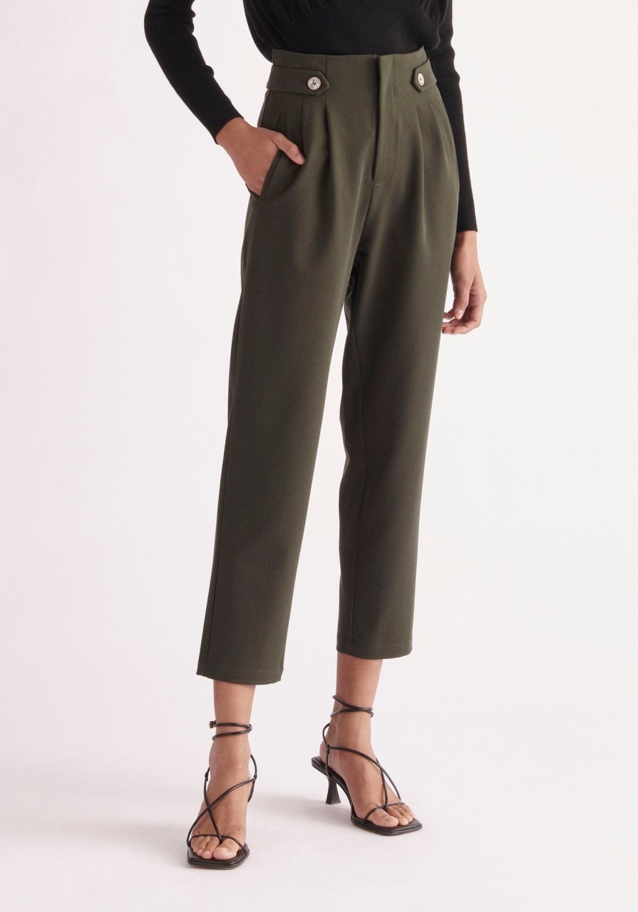 Clothing Paisie | Button Detail Trousers