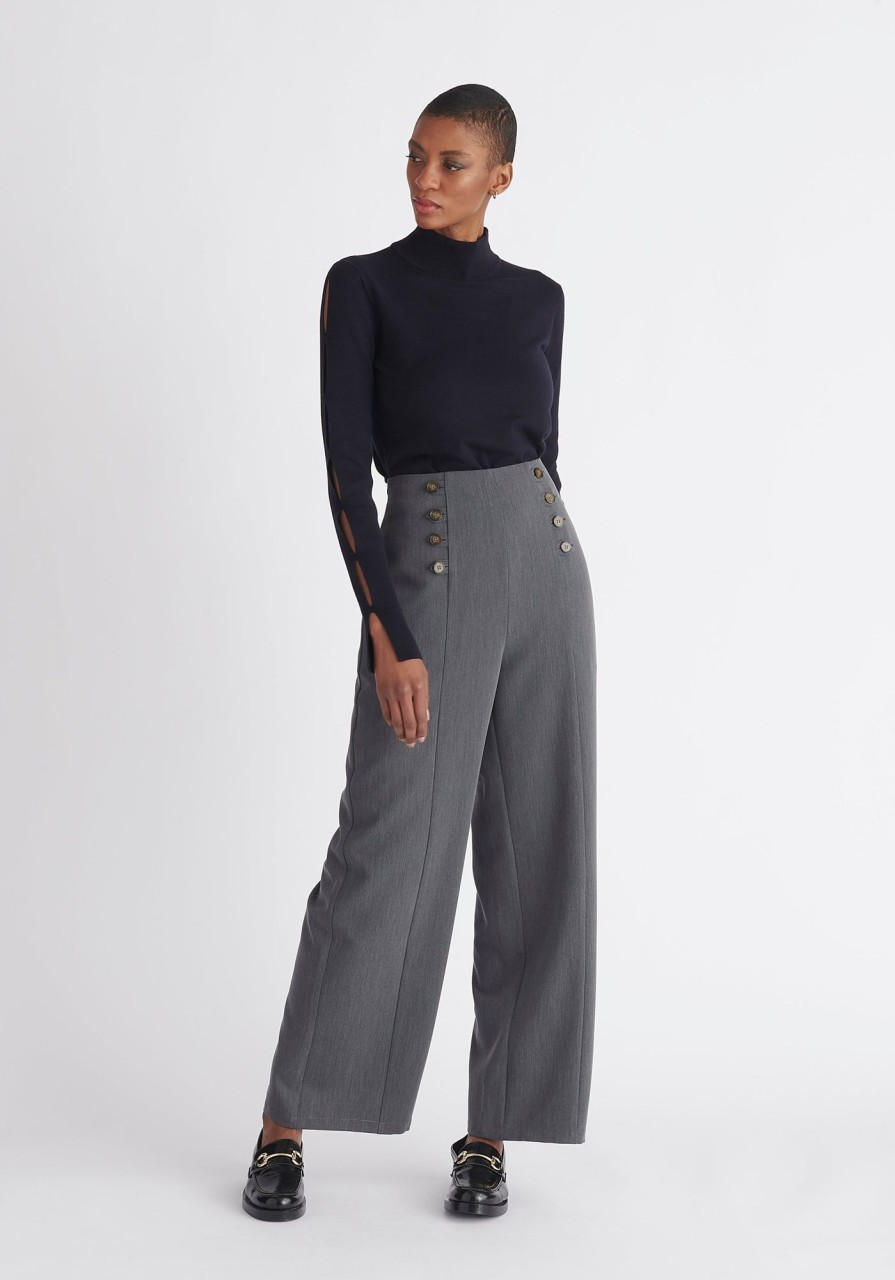 Clothing Paisie | Button Waist Trousers