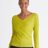 Clothing Paisie | Knitted Wrap Top With Long Sleeves