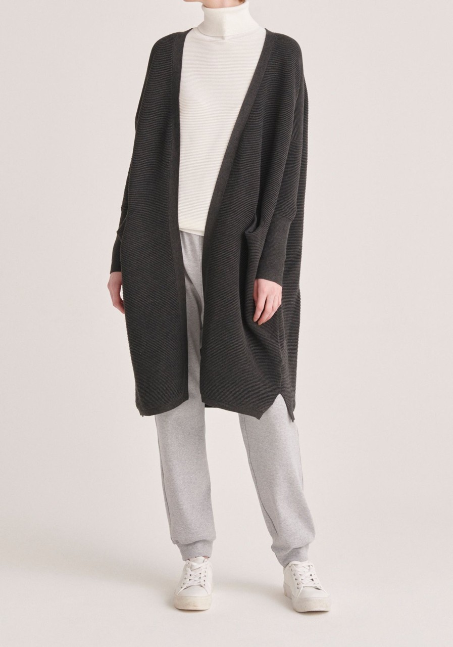 Clothing Paisie | Paisie Long Ribbed Cardigan