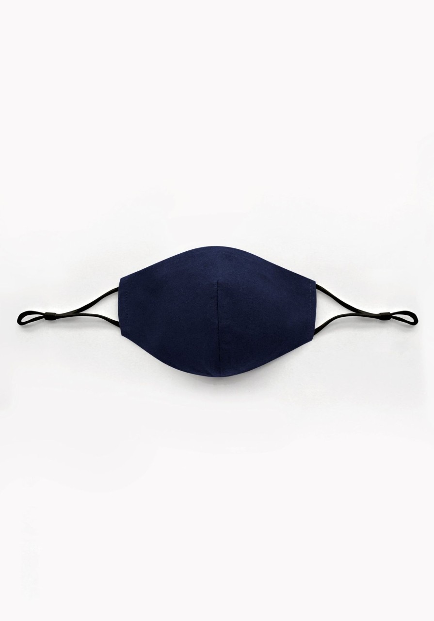 Accessories Paisie | Paisie Large Adjustable Face Mask In Dark Blue