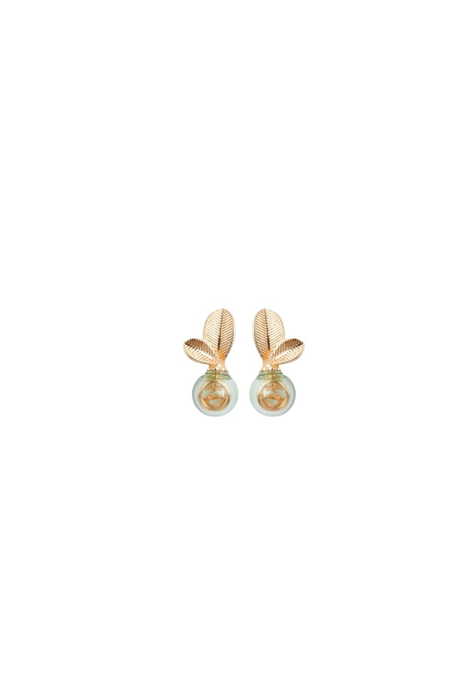 Accessories Paisie | Leaf Sphere Earrings