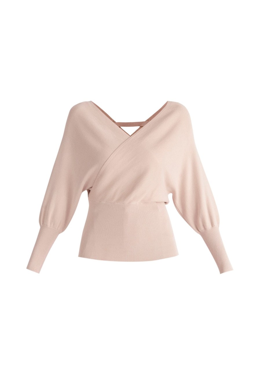 Clothing Paisie | Balloon Sleeve Wrap Top