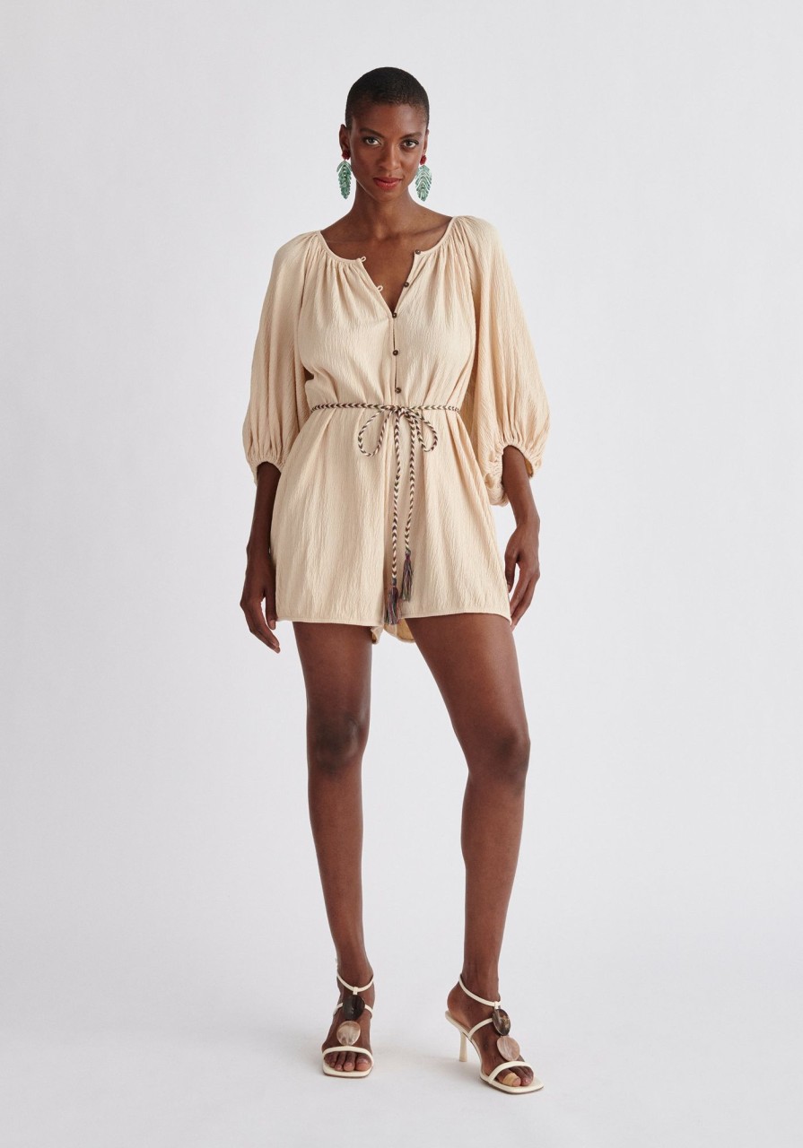 Clothing Paisie | Balloon Sleeve Playsuit