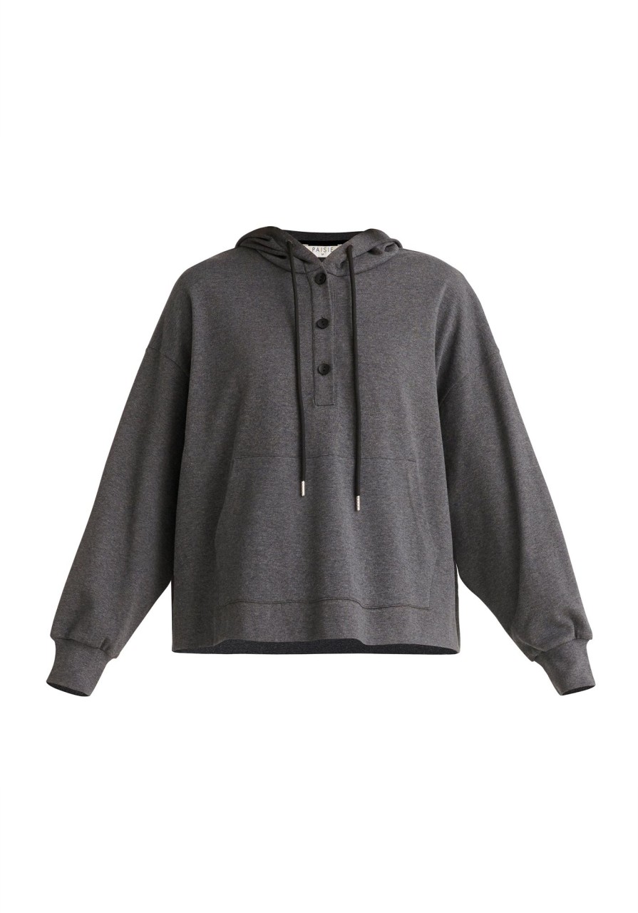 Clothing Paisie | Button Hoodie