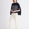 Clothing Paisie | Striped Button Jumper