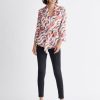 Clothing Paisie | Belted Wave Print Blazer