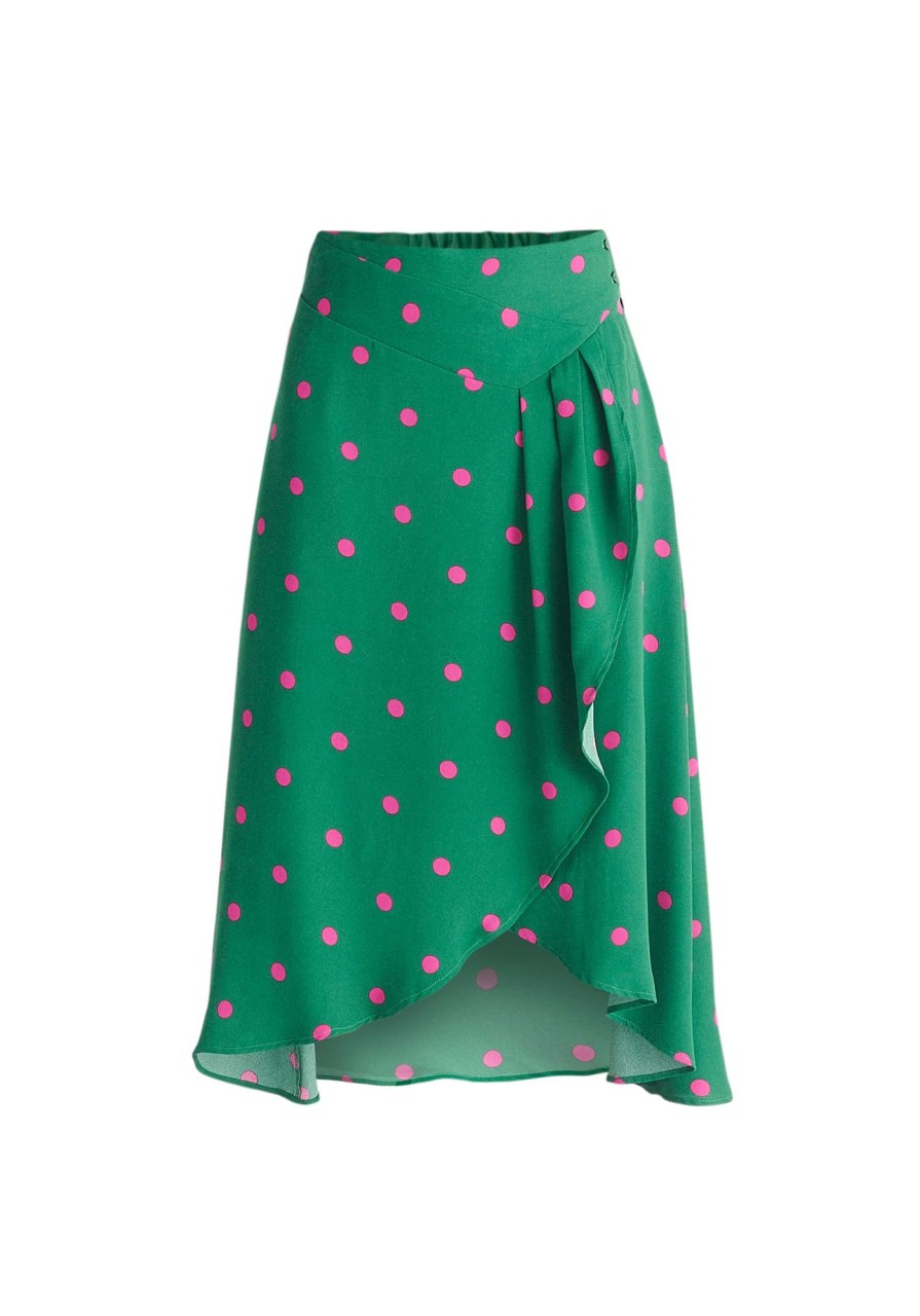 Clothing Paisie | Asymmetric Polka Dot Skirt