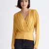 Clothing Paisie | Draped Wrap Jersey Top