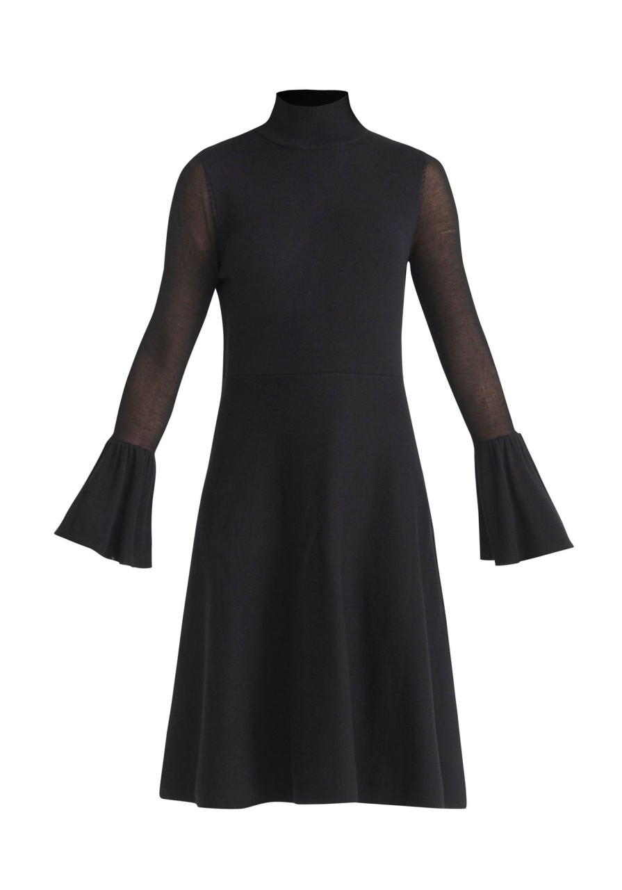 Clothing Paisie | Flared Sleeve Knitted Dress