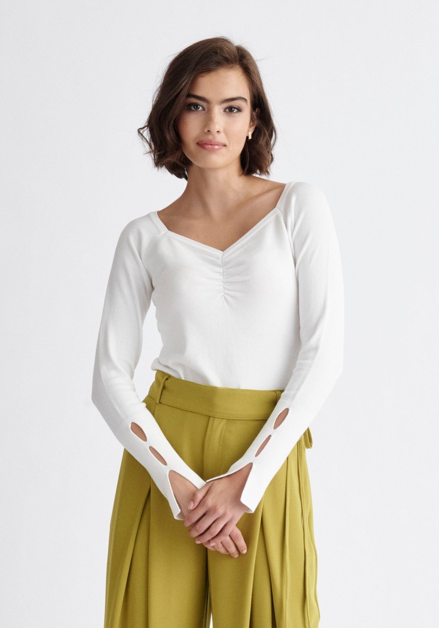 Clothing Paisie | Sleeve Cut Out Top