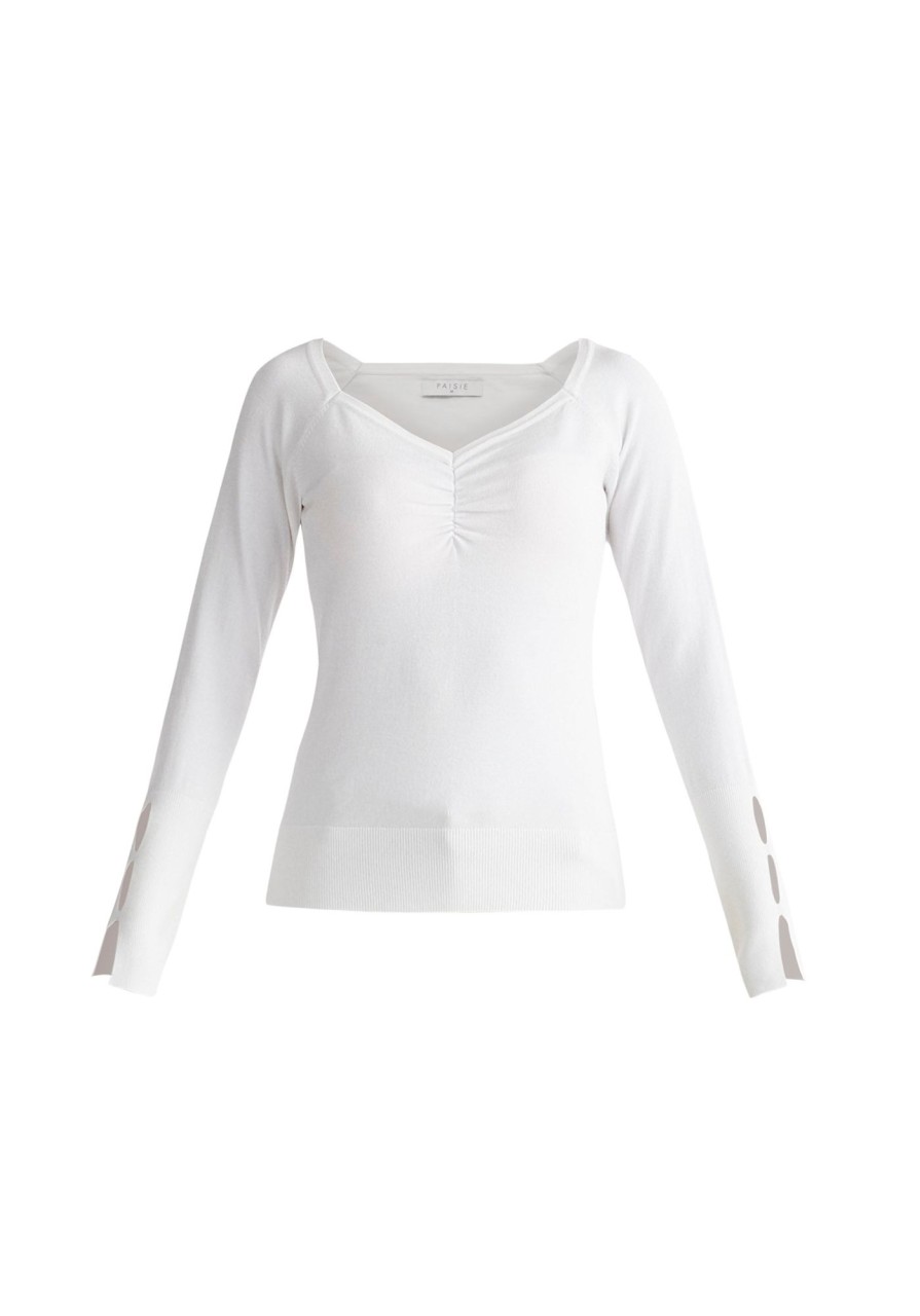 Clothing Paisie | Sleeve Cut Out Top