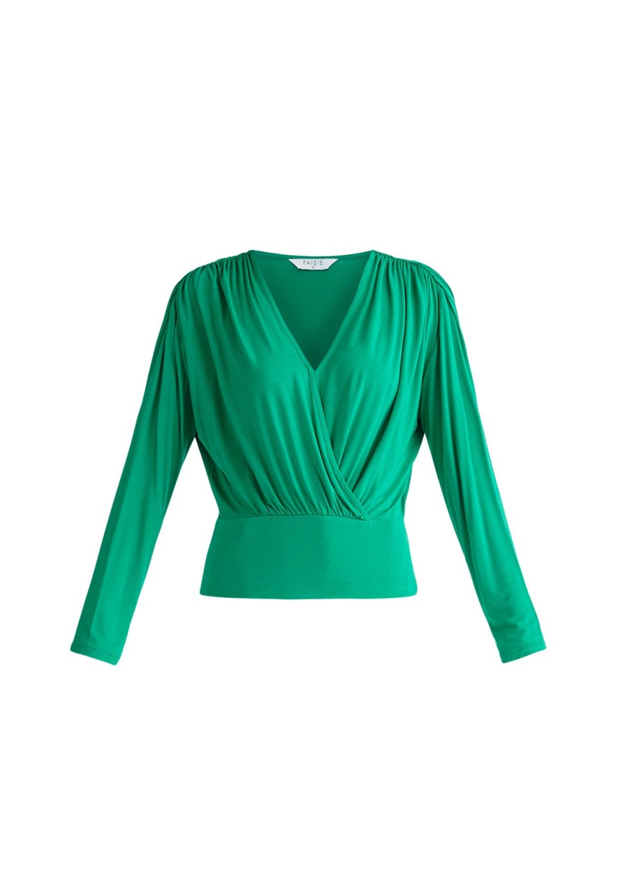 Clothing Paisie | Draped Wrap Jersey Top