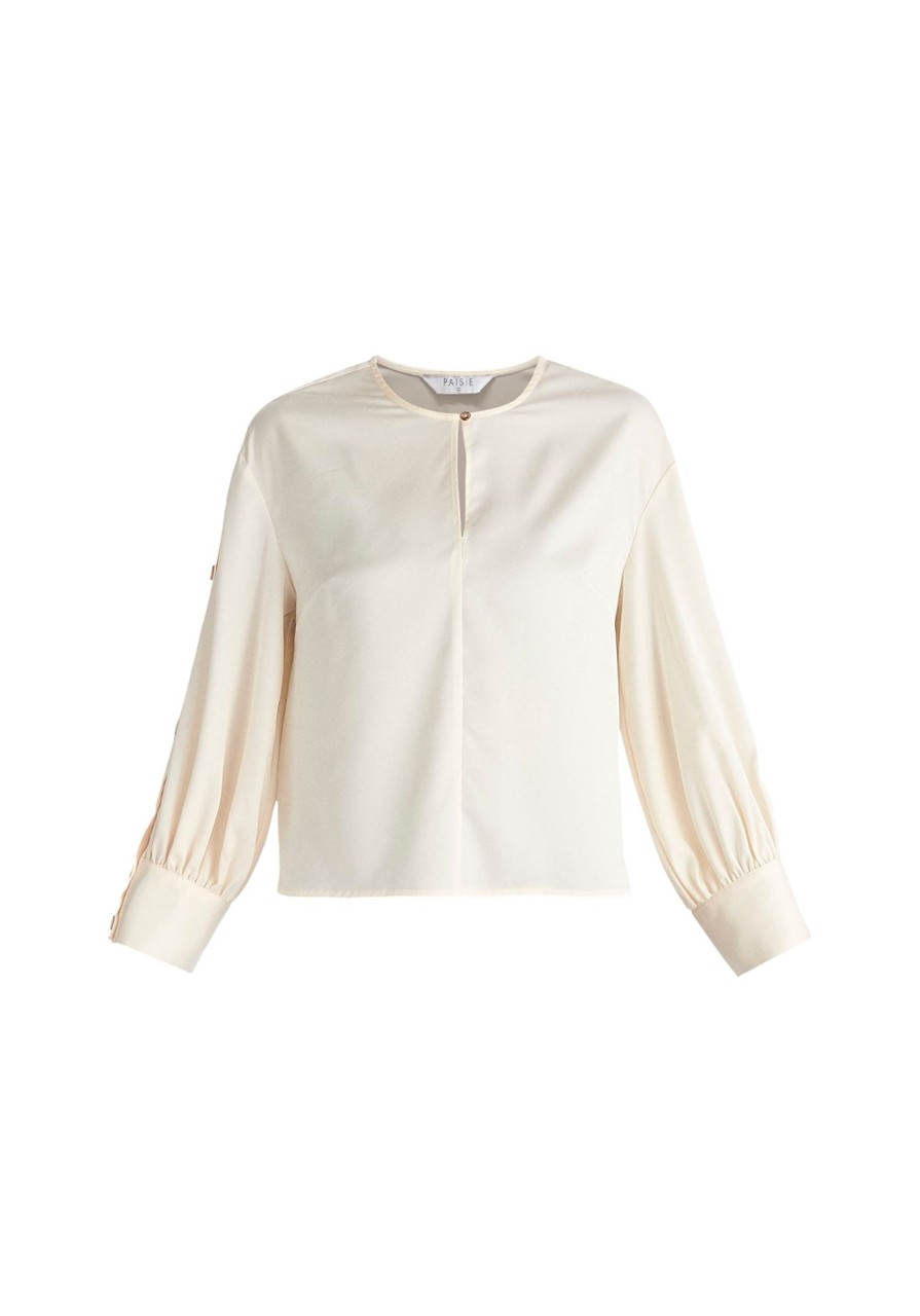 Clothing Paisie | Button Sleeve Blouse