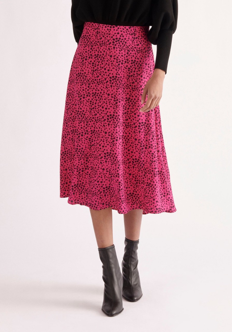 Clothing Paisie | Dalmatian Print Midi Skirt