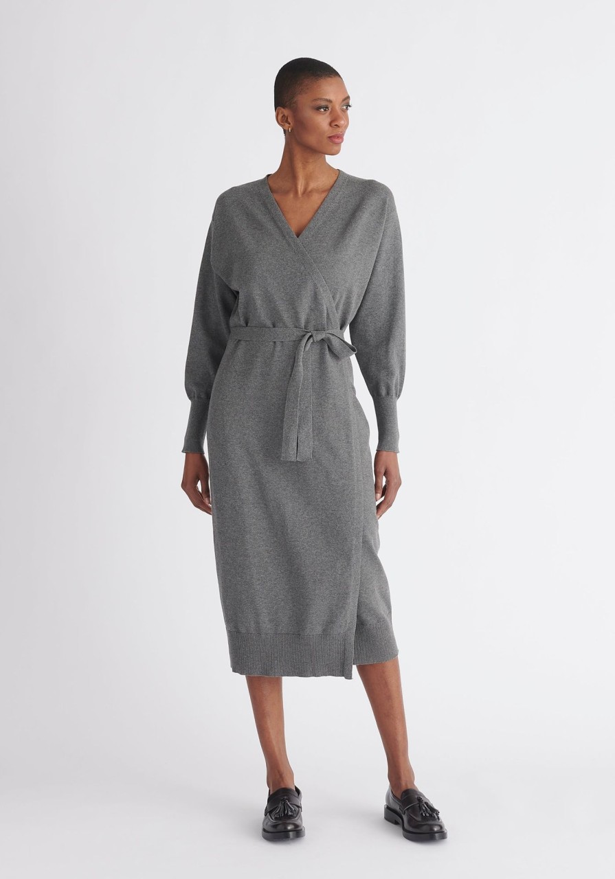 Clothing Paisie | Knitted Wrap Dress