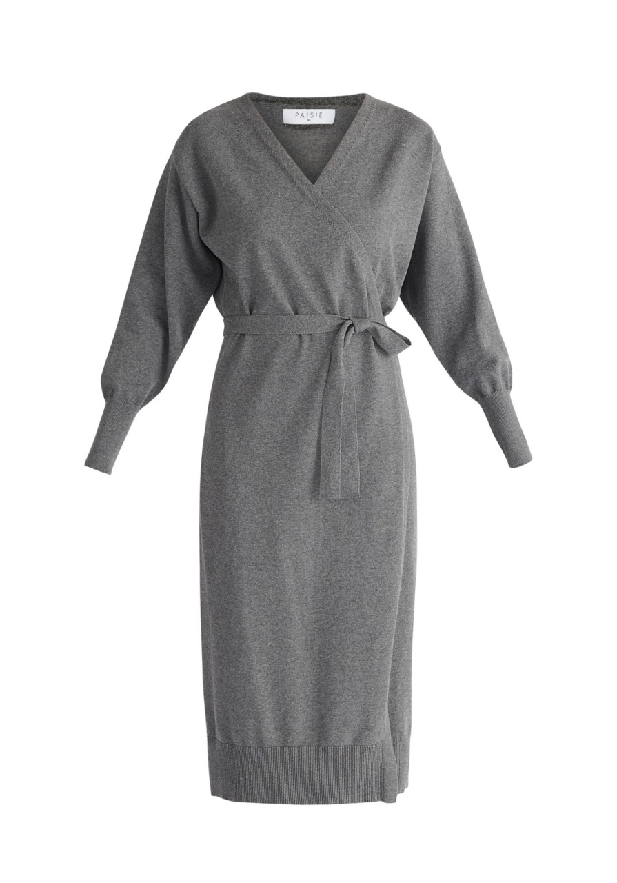 Clothing Paisie | Knitted Wrap Dress