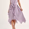 Clothing Paisie | Frilled Belted Dress